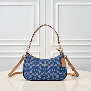 Coach Rowan Large Satchel Bag In Signature Denim Canvas CY699 NWT original Pack